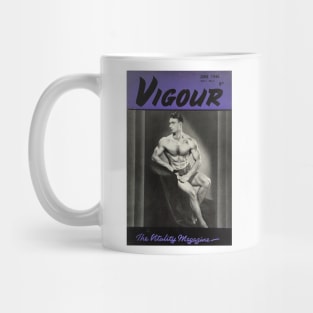 VIGOUR Vitality Magazine - Vintage Physique Muscle Male Model Magazine Cover Mug